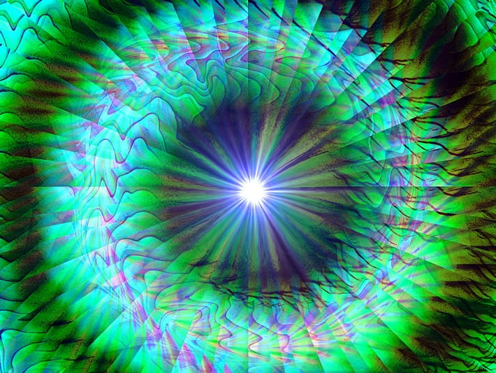 fractal green spiral