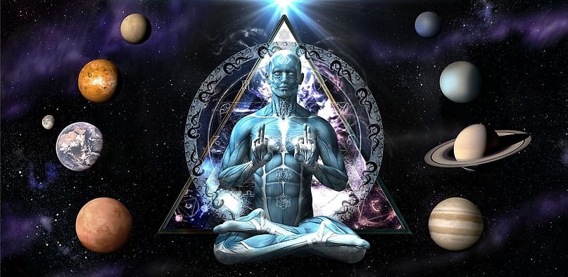Cosmic Triangle Man